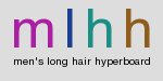 Men's Long Hair Hyperboard Logo - Click for Main Page